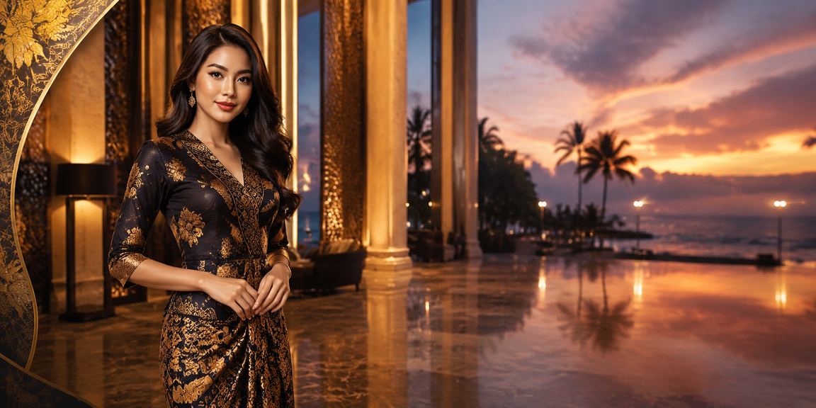 Pengguna menggunakan aplikasi kasino di Pulau Pinang dengan batik latar